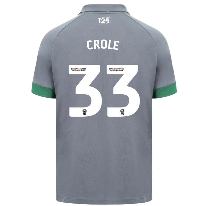 Danxen Heren James Crole #33 Donkergrijs Uitshirt Uittenue 2024/25 T-Shirt