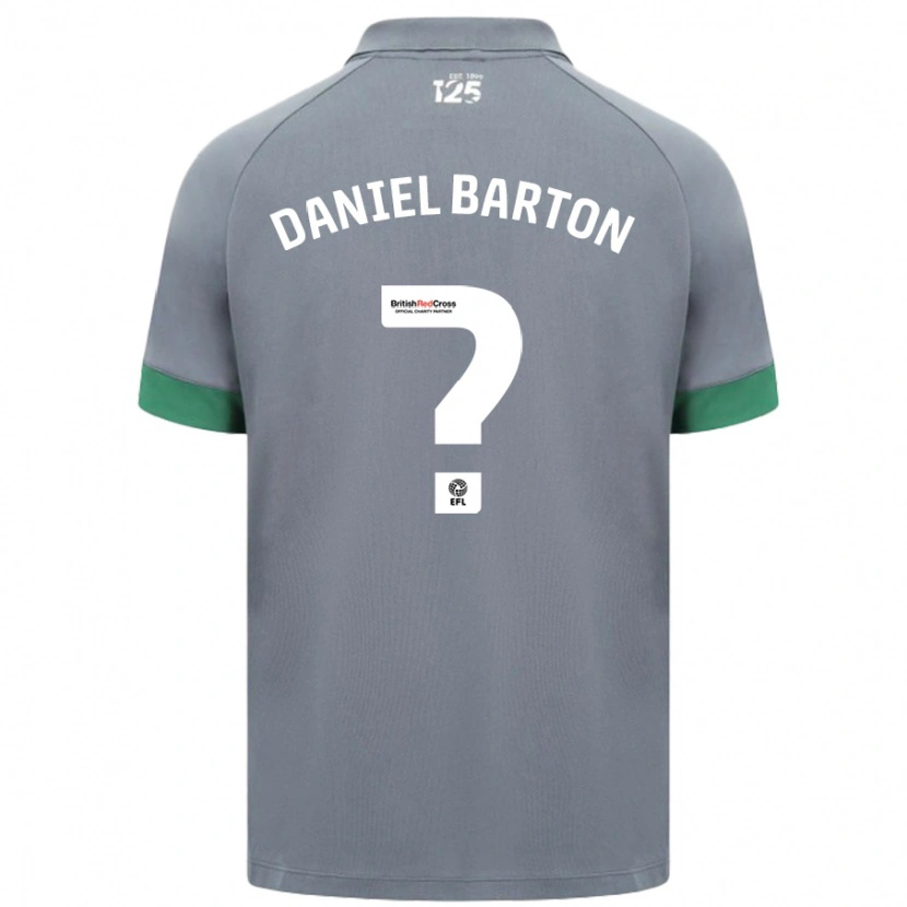 Danxen Heren Daniel Barton #0 Donkergrijs Uitshirt Uittenue 2024/25 T-Shirt