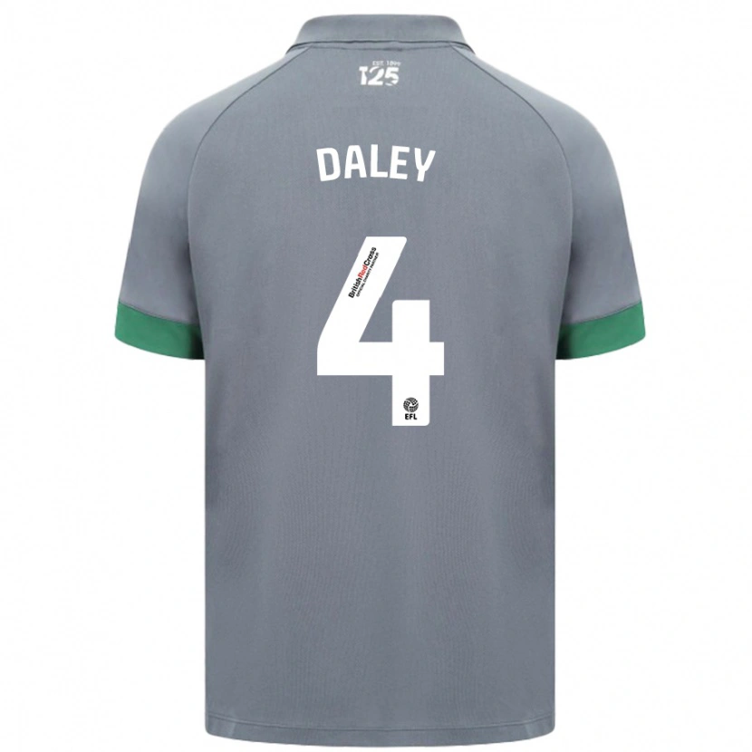 Danxen Heren Hannah Daley #4 Donkergrijs Uitshirt Uittenue 2024/25 T-Shirt