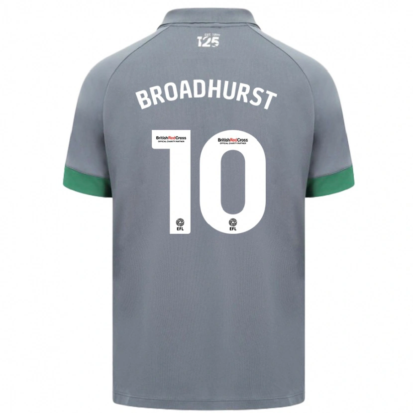 Danxen Heren Danielle Broadhurst #10 Donkergrijs Uitshirt Uittenue 2024/25 T-Shirt