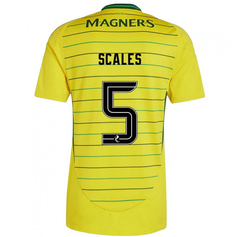 Danxen Heren Liam Scales #5 Geel Uitshirt Uittenue 2024/25 T-Shirt