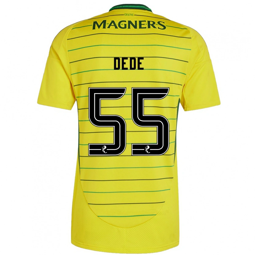 Danxen Heren Josh Dede #55 Geel Uitshirt Uittenue 2024/25 T-Shirt