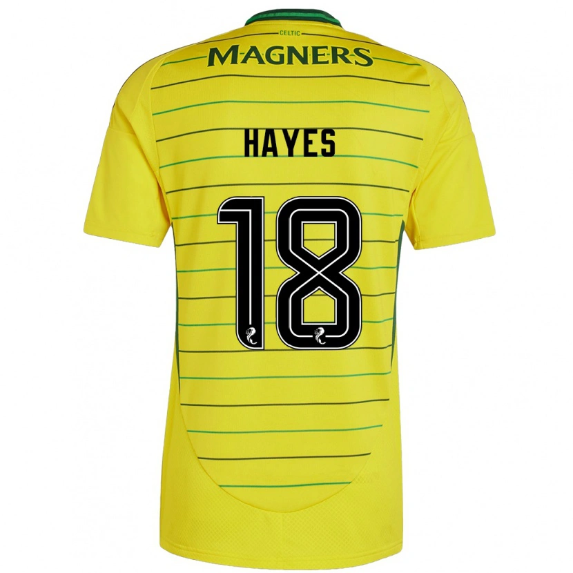 Danxen Heren Caitlin Hayes #18 Geel Uitshirt Uittenue 2024/25 T-Shirt