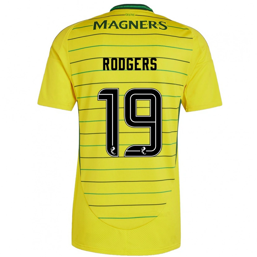 Danxen Heren Lisa Rodgers #19 Geel Uitshirt Uittenue 2024/25 T-Shirt