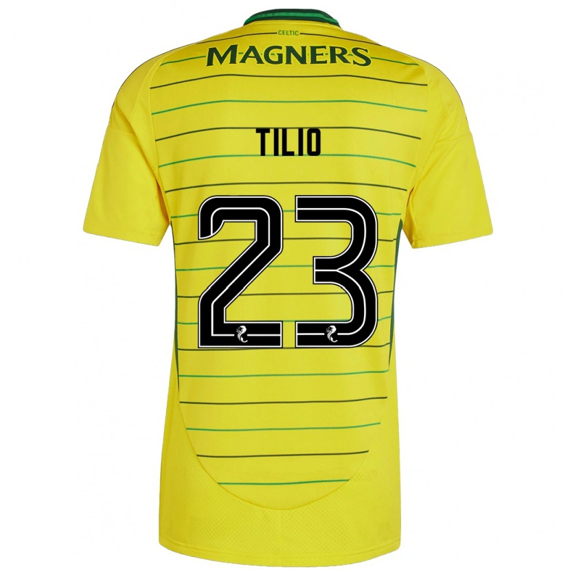 Danxen Heren Marco Tilio #23 Geel Uitshirt Uittenue 2024/25 T-Shirt