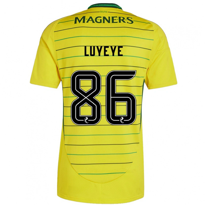 Danxen Heren Benny-Jackson Luyeye #86 Geel Uitshirt Uittenue 2024/25 T-Shirt