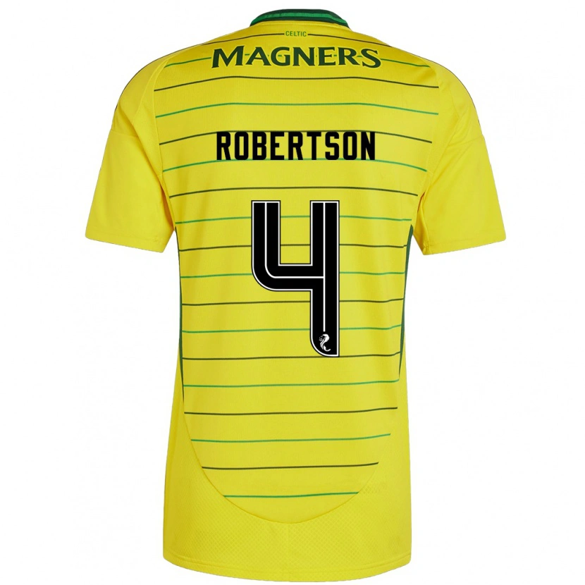 Danxen Heren Lisa Robertson #4 Geel Uitshirt Uittenue 2024/25 T-Shirt