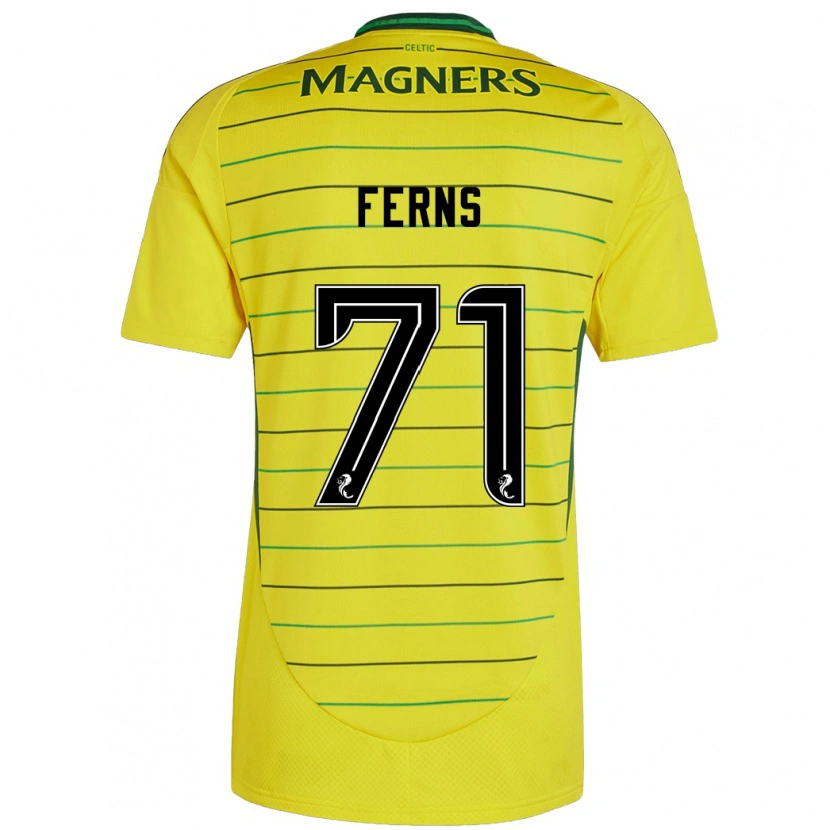 Danxen Heren Abbie Ferns #71 Geel Uitshirt Uittenue 2024/25 T-Shirt