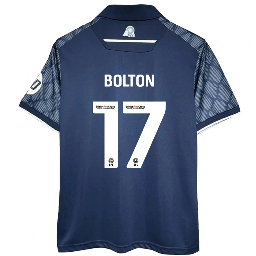 Danxen Heren Luke Bolton #17 Zwart Uitshirt Uittenue 2024/25 T-Shirt