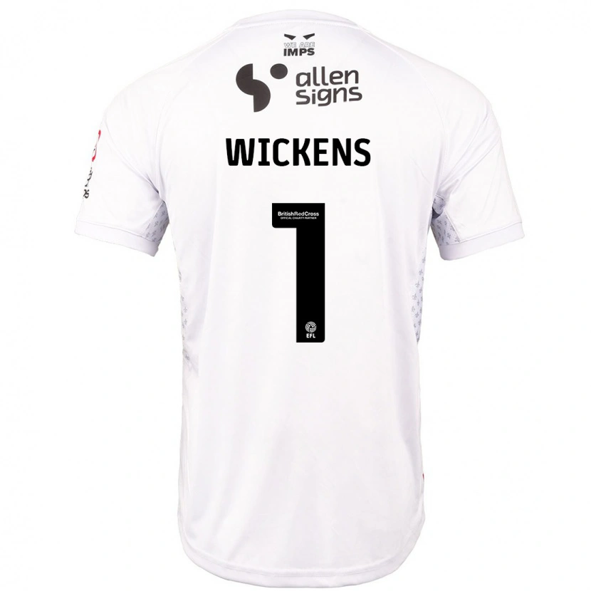 Danxen Heren George Wickens #1 Rood Wit Uitshirt Uittenue 2024/25 T-Shirt