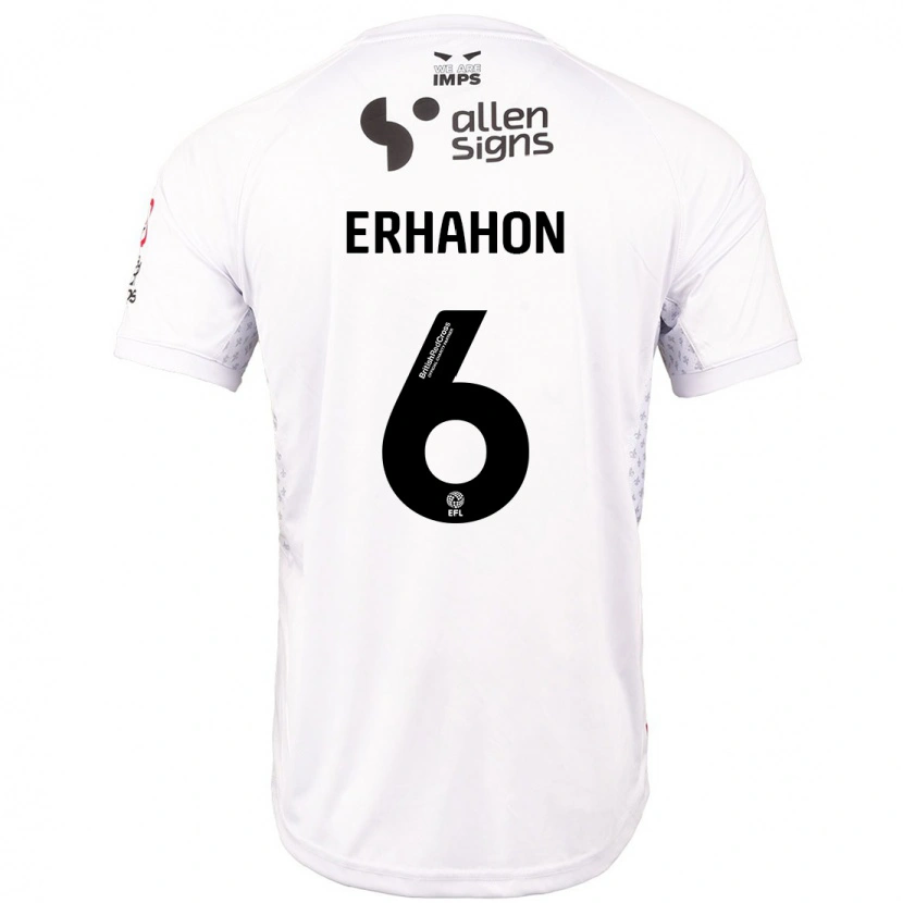 Danxen Heren Ethan Erhahon #6 Rood Wit Uitshirt Uittenue 2024/25 T-Shirt