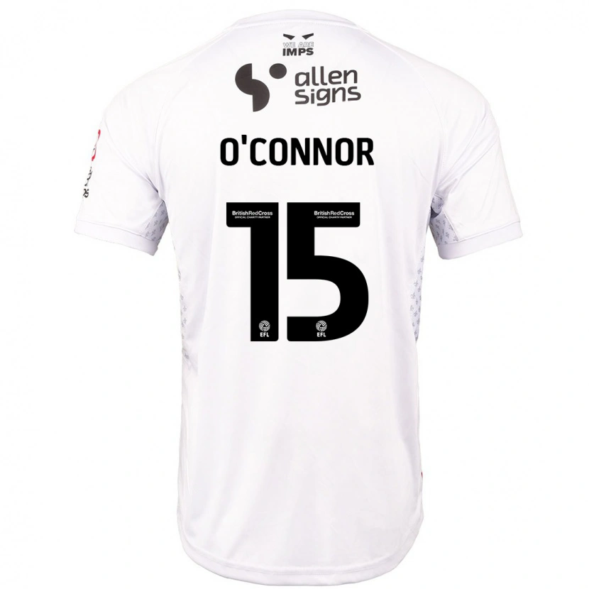 Danxen Heren Paudie O'connor #15 Rood Wit Uitshirt Uittenue 2024/25 T-Shirt