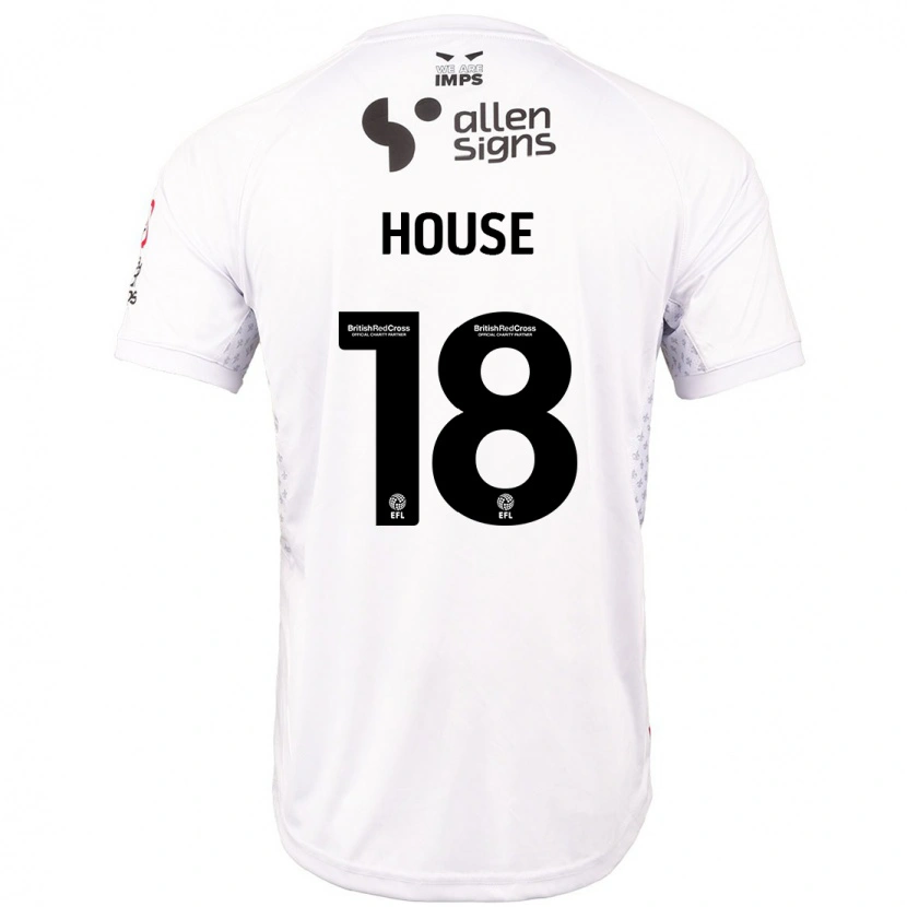 Danxen Heren Ben House #18 Rood Wit Uitshirt Uittenue 2024/25 T-Shirt