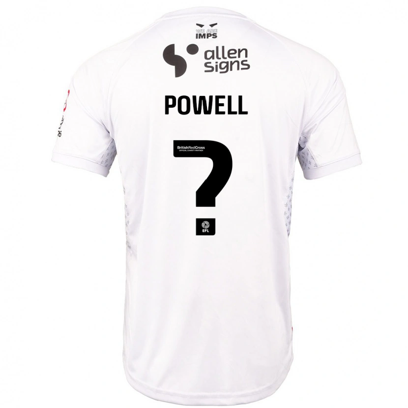 Danxen Heren Darryl Powell #0 Rood Wit Uitshirt Uittenue 2024/25 T-Shirt