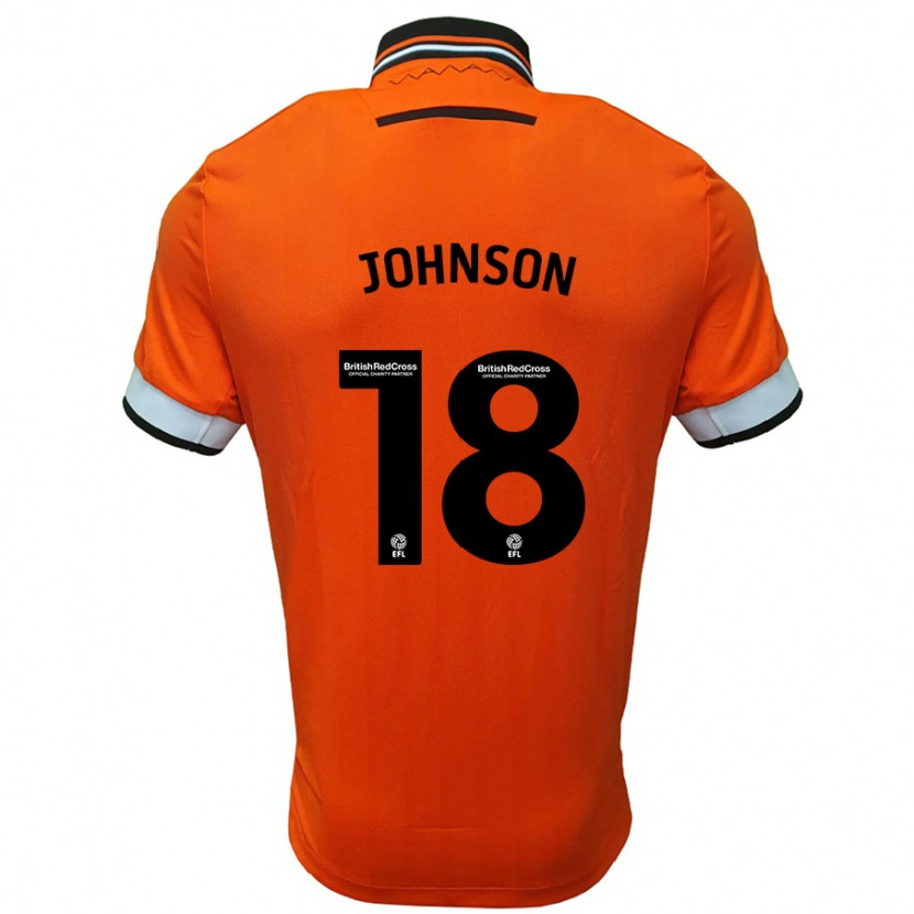 Danxen Heren Marvin Johnson #18 Oranje Wit Uitshirt Uittenue 2024/25 T-Shirt