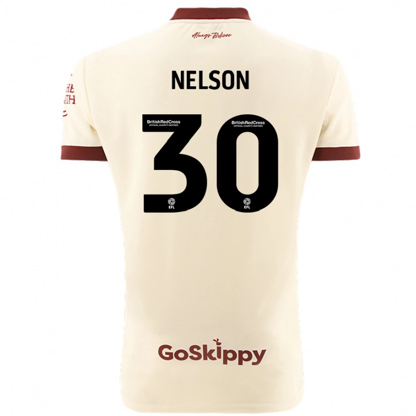 Danxen Heren Raekwon Nelson #30 Crèmewit Uitshirt Uittenue 2024/25 T-Shirt