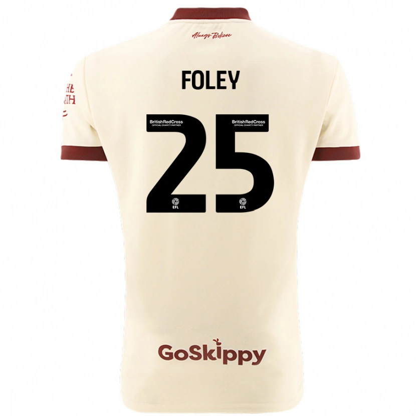 Danxen Heren Erin Foley #25 Crèmewit Uitshirt Uittenue 2024/25 T-Shirt