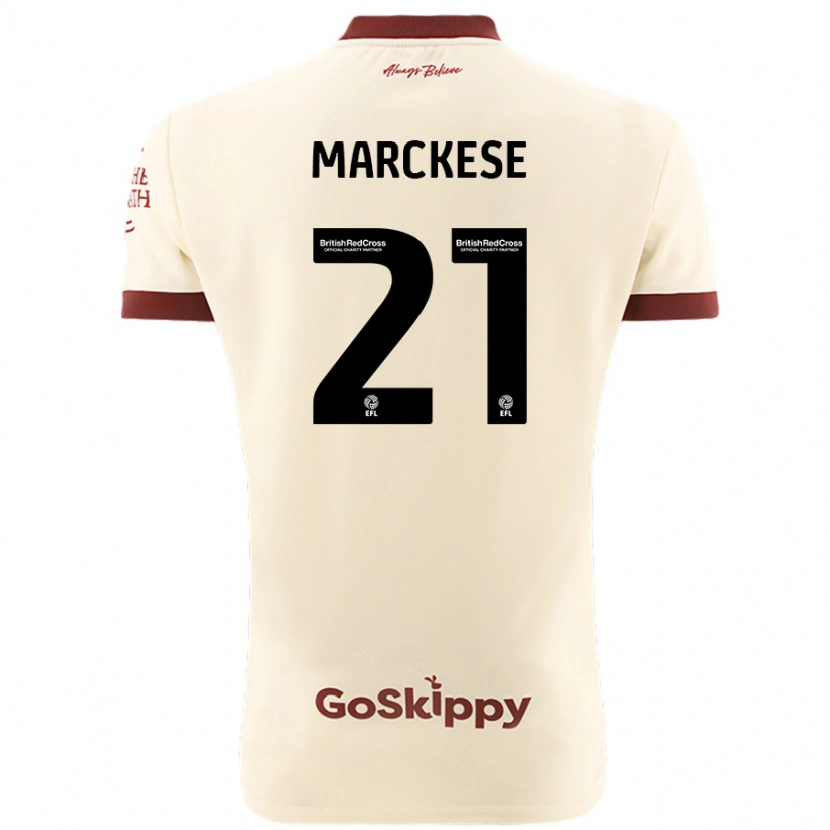 Danxen Heren Kaylan Marckese #21 Crèmewit Uitshirt Uittenue 2024/25 T-Shirt