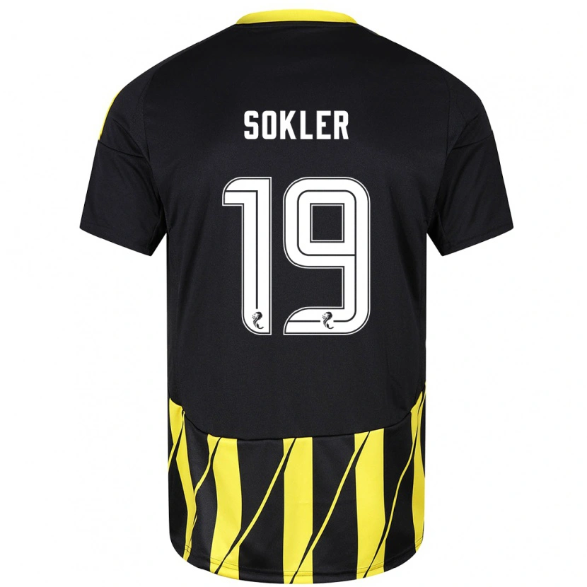 Danxen Heren Ester Sokler #19 Zwart Geel Uitshirt Uittenue 2024/25 T-Shirt