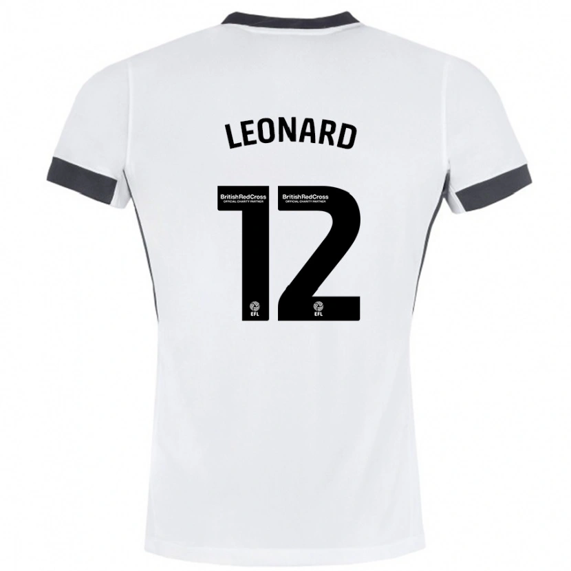 Danxen Heren Marc Leonard #12 Wit Zwart Uitshirt Uittenue 2024/25 T-Shirt