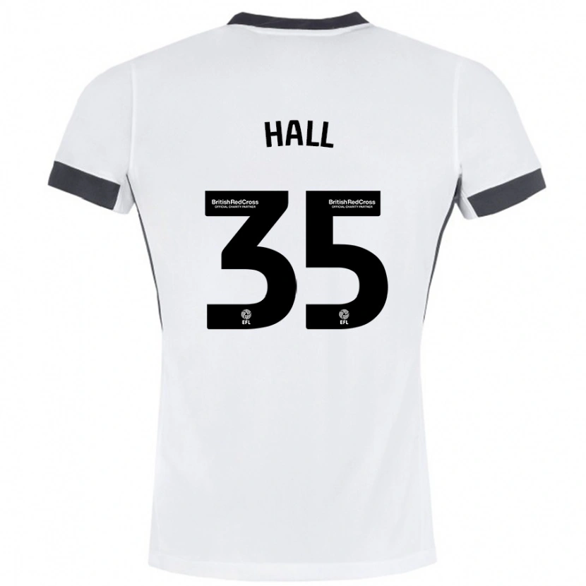 Danxen Heren George Hall #35 Wit Zwart Uitshirt Uittenue 2024/25 T-Shirt