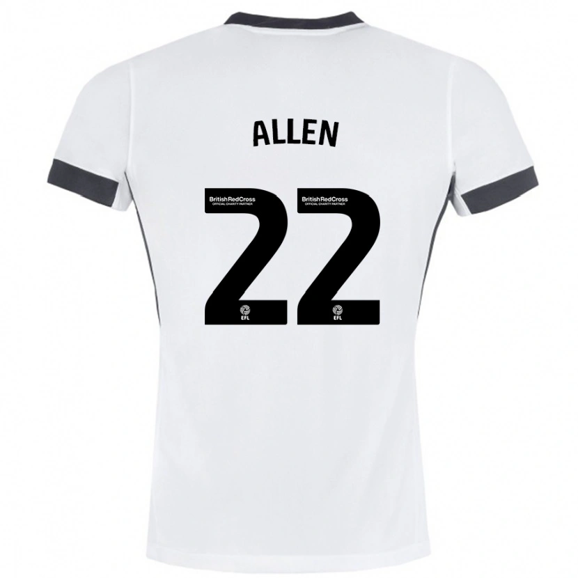 Danxen Heren Remi Allen #22 Wit Zwart Uitshirt Uittenue 2024/25 T-Shirt