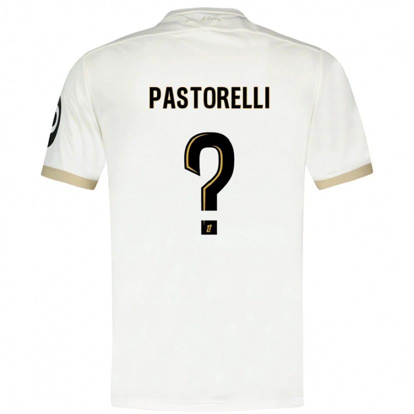 Danxen Heren Julien Pastorelli #0 Wit Goud Uitshirt Uittenue 2024/25 T-Shirt