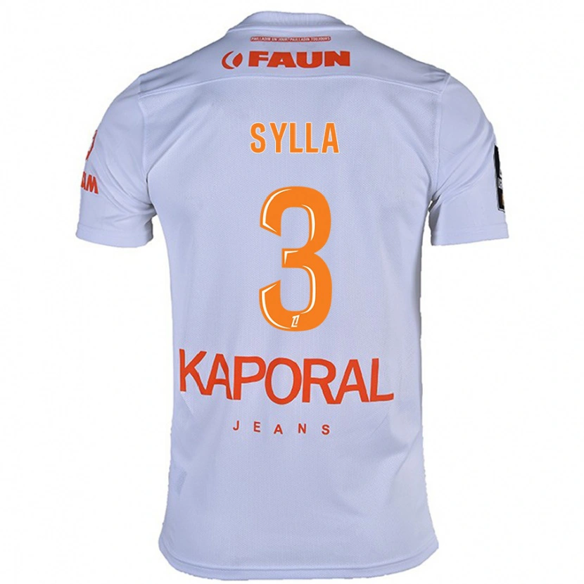 Danxen Heren Issiaga Sylla #3 Wit Uitshirt Uittenue 2024/25 T-Shirt