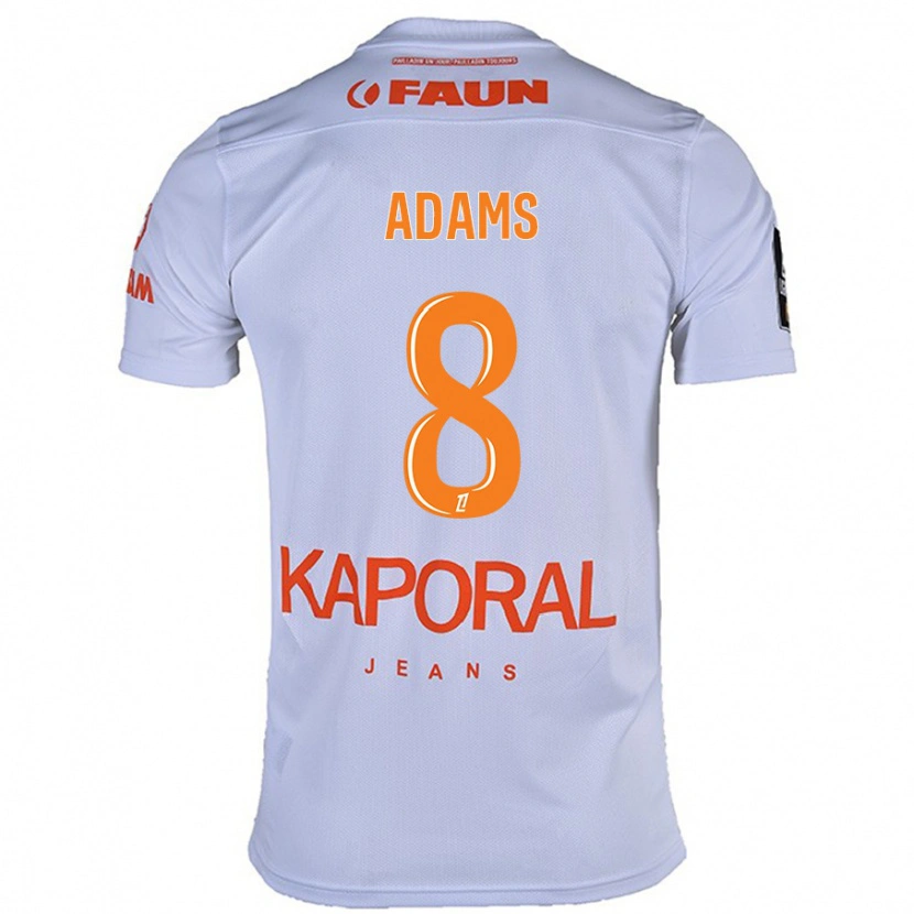 Danxen Heren Akor Adams #8 Wit Uitshirt Uittenue 2024/25 T-Shirt