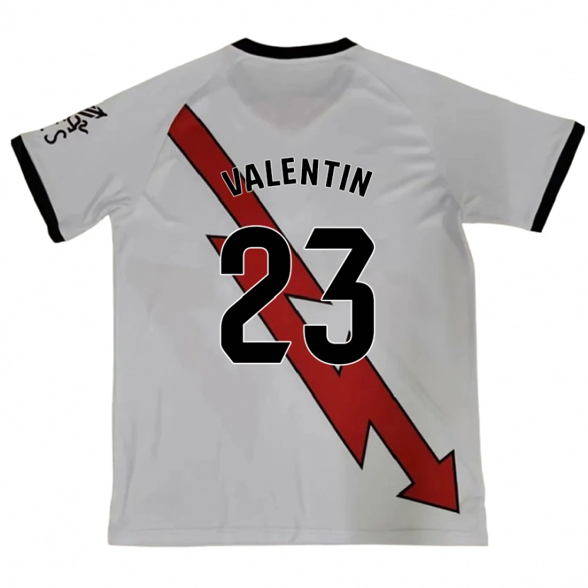 Danxen Heren Óscar Valentín #23 Rood Uitshirt Uittenue 2024/25 T-Shirt