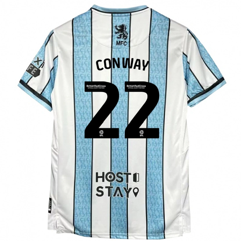 Danxen Heren Tommy Conway #22 Witblauw Uitshirt Uittenue 2024/25 T-Shirt