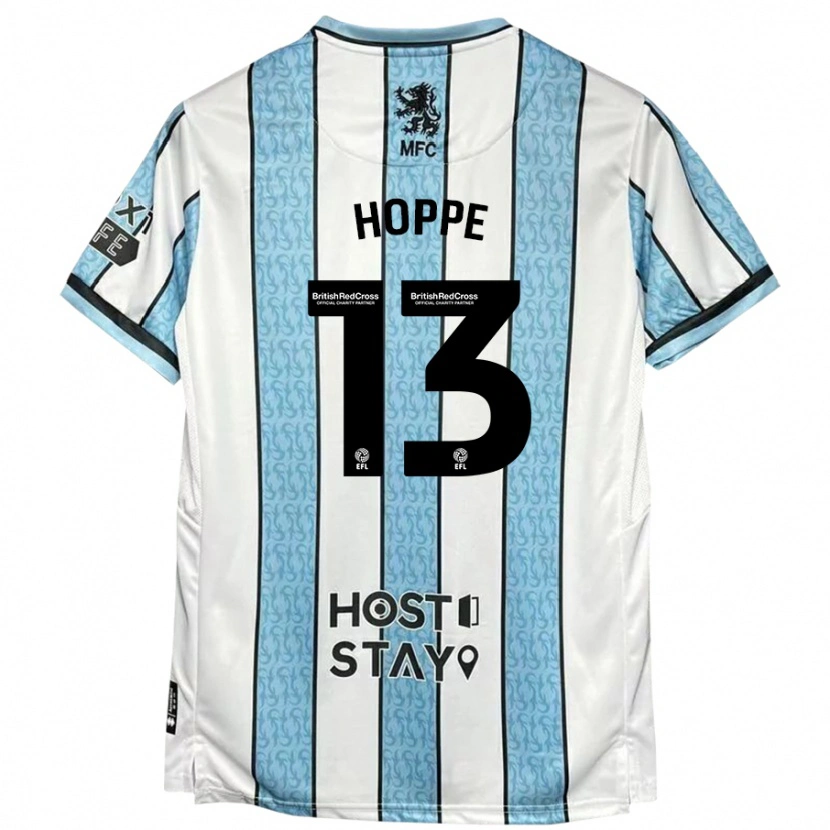 Danxen Heren Matthew Hoppe #13 Witblauw Uitshirt Uittenue 2024/25 T-Shirt