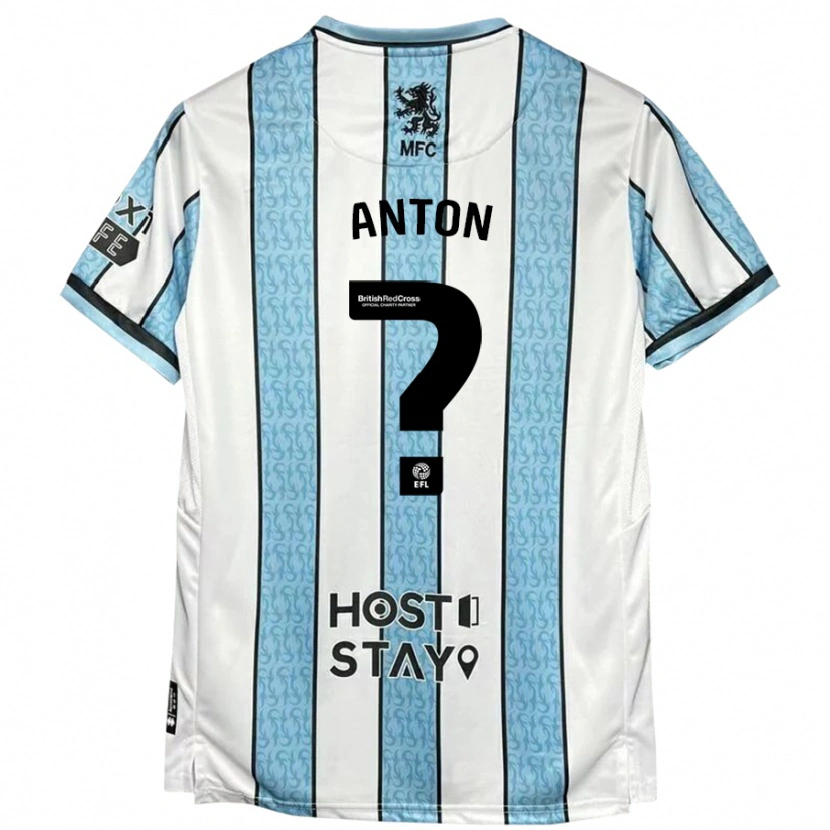 Danxen Heren Anton Palmer #0 Witblauw Uitshirt Uittenue 2024/25 T-Shirt