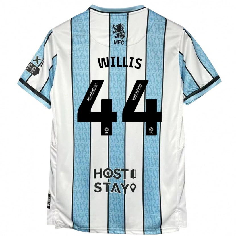 Danxen Heren Pharrell Willis #44 Witblauw Uitshirt Uittenue 2024/25 T-Shirt