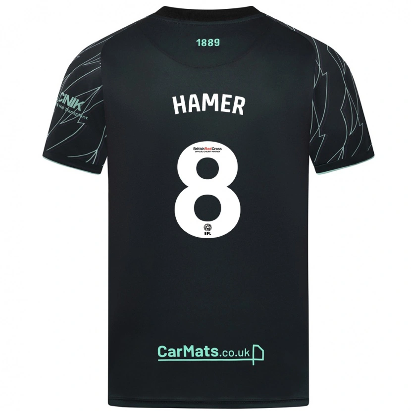 Danxen Heren Gustavo Hamer #8 Zwart Groen Uitshirt Uittenue 2024/25 T-Shirt