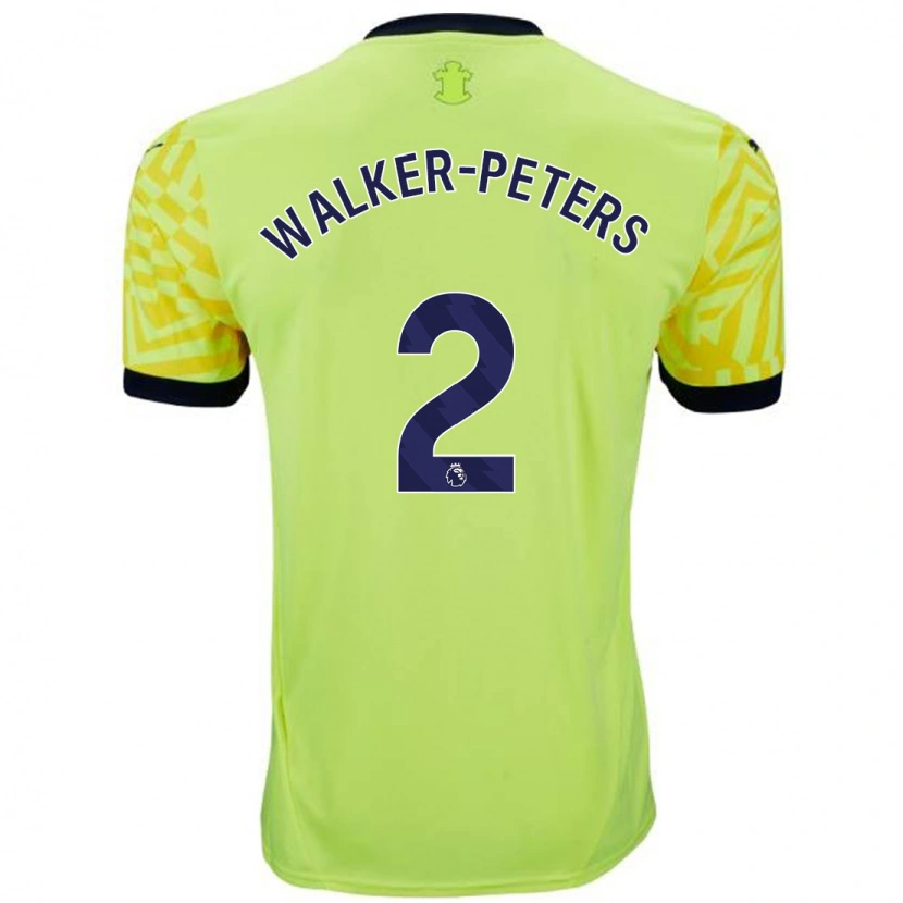 Danxen Heren Kyle Walker-Peters #2 Geel Uitshirt Uittenue 2024/25 T-Shirt