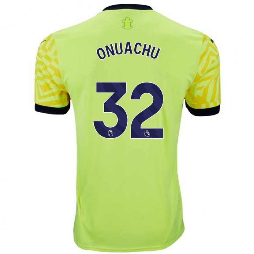 Danxen Heren Paul Onuachu #32 Geel Uitshirt Uittenue 2024/25 T-Shirt