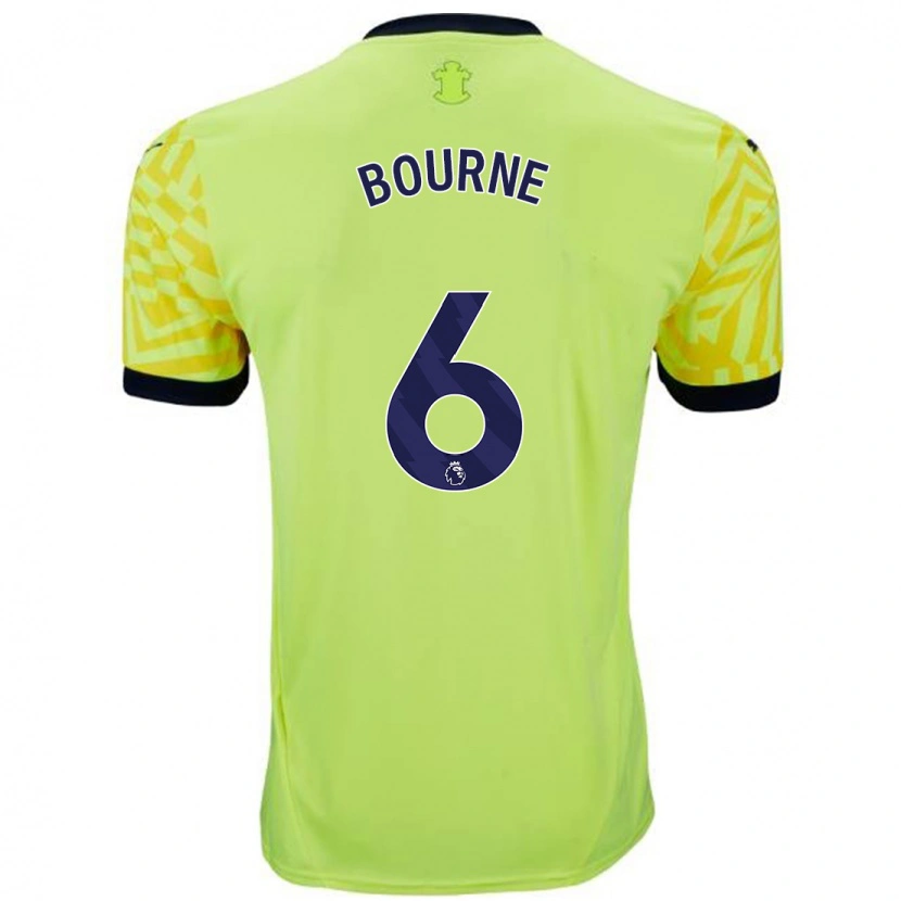 Danxen Heren Tara Bourne #6 Geel Uitshirt Uittenue 2024/25 T-Shirt