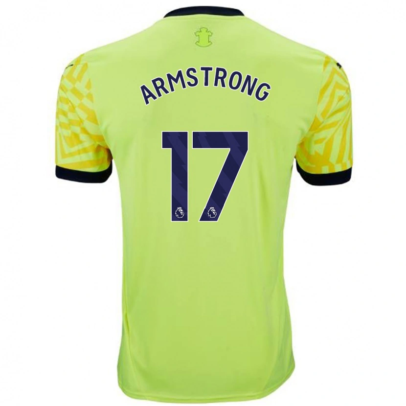 Danxen Heren Stuart Armstrong #17 Geel Uitshirt Uittenue 2024/25 T-Shirt