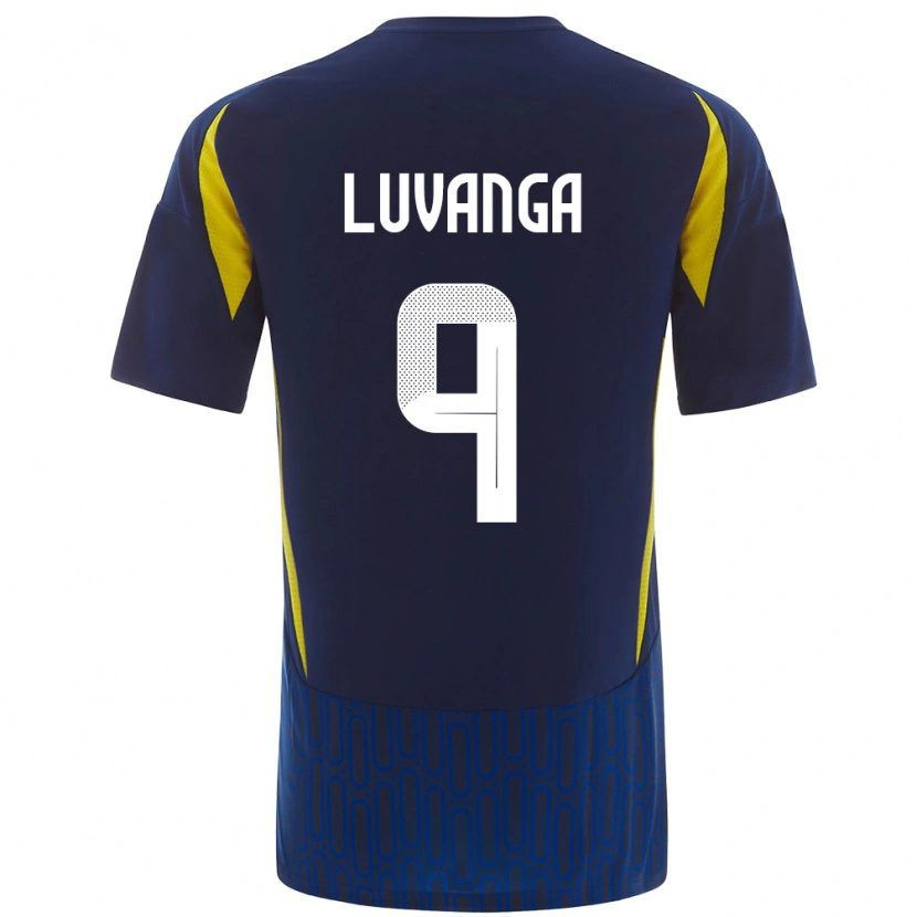 Danxen Heren Clara Luvanga #9 Blauw Geel Uitshirt Uittenue 2024/25 T-Shirt