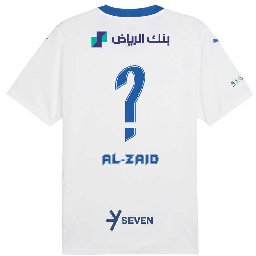 Danxen Heren Suhayb Al-Zaid #0 Wit Blauw Uitshirt Uittenue 2024/25 T-Shirt