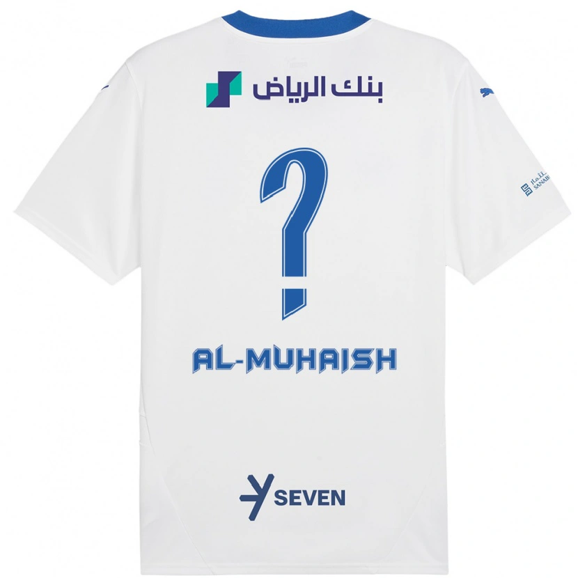 Danxen Heren Mohammed Al-Muhaish #0 Wit Blauw Uitshirt Uittenue 2024/25 T-Shirt