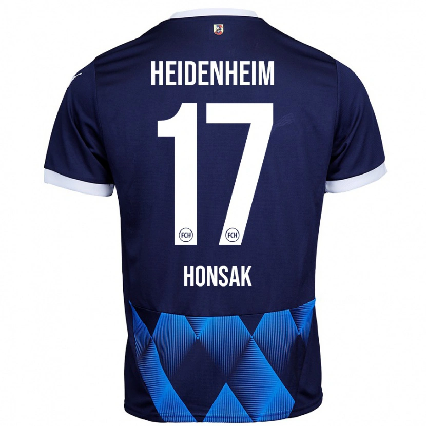 Danxen Heren Mathias Honsak #17 Donker Marineblauw Uitshirt Uittenue 2024/25 T-Shirt