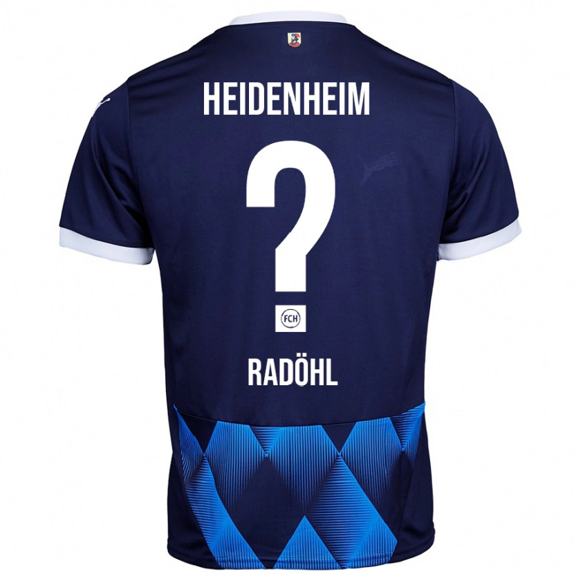 Danxen Heren Tim Radöhl #0 Donker Marineblauw Uitshirt Uittenue 2024/25 T-Shirt