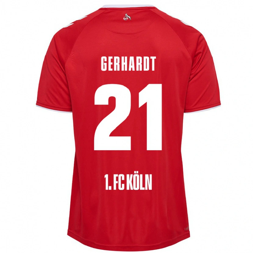 Danxen Heren Anna Gerhardt #21 Rood Wit Uitshirt Uittenue 2024/25 T-Shirt