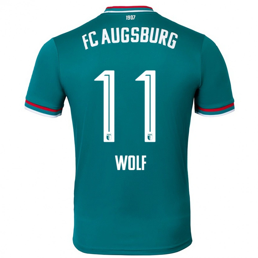 Danxen Heren Marius Wolf #11 Donkergroen Uitshirt Uittenue 2024/25 T-Shirt