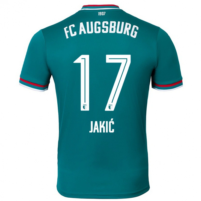 Danxen Heren Kristijan Jakic #17 Donkergroen Uitshirt Uittenue 2024/25 T-Shirt