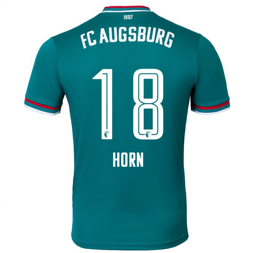 Danxen Heren Tobias Horn #18 Donkergroen Uitshirt Uittenue 2024/25 T-Shirt