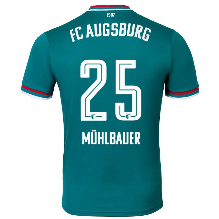 Danxen Heren Simon Mühlbauer #25 Donkergroen Uitshirt Uittenue 2024/25 T-Shirt