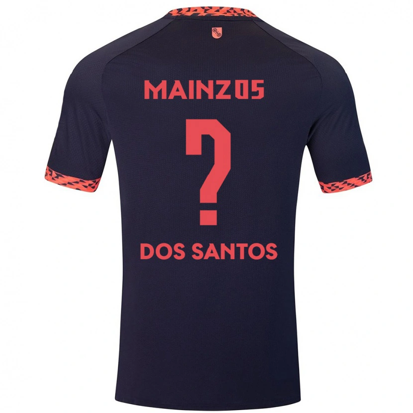 Danxen Heren Alexandre Tavares Dos Santos #0 Blauw Koraalrood Uitshirt Uittenue 2024/25 T-Shirt